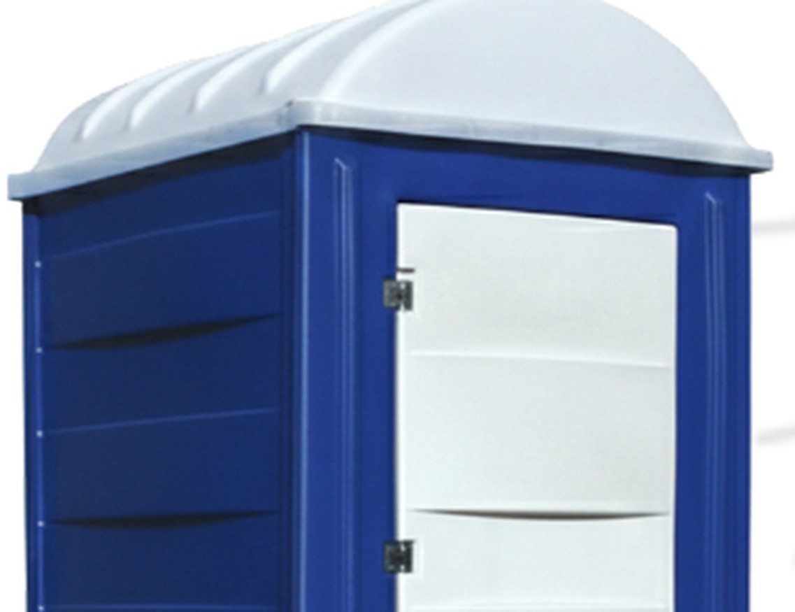 Economy portable toilet Model 2050 cabin upper exterior detail