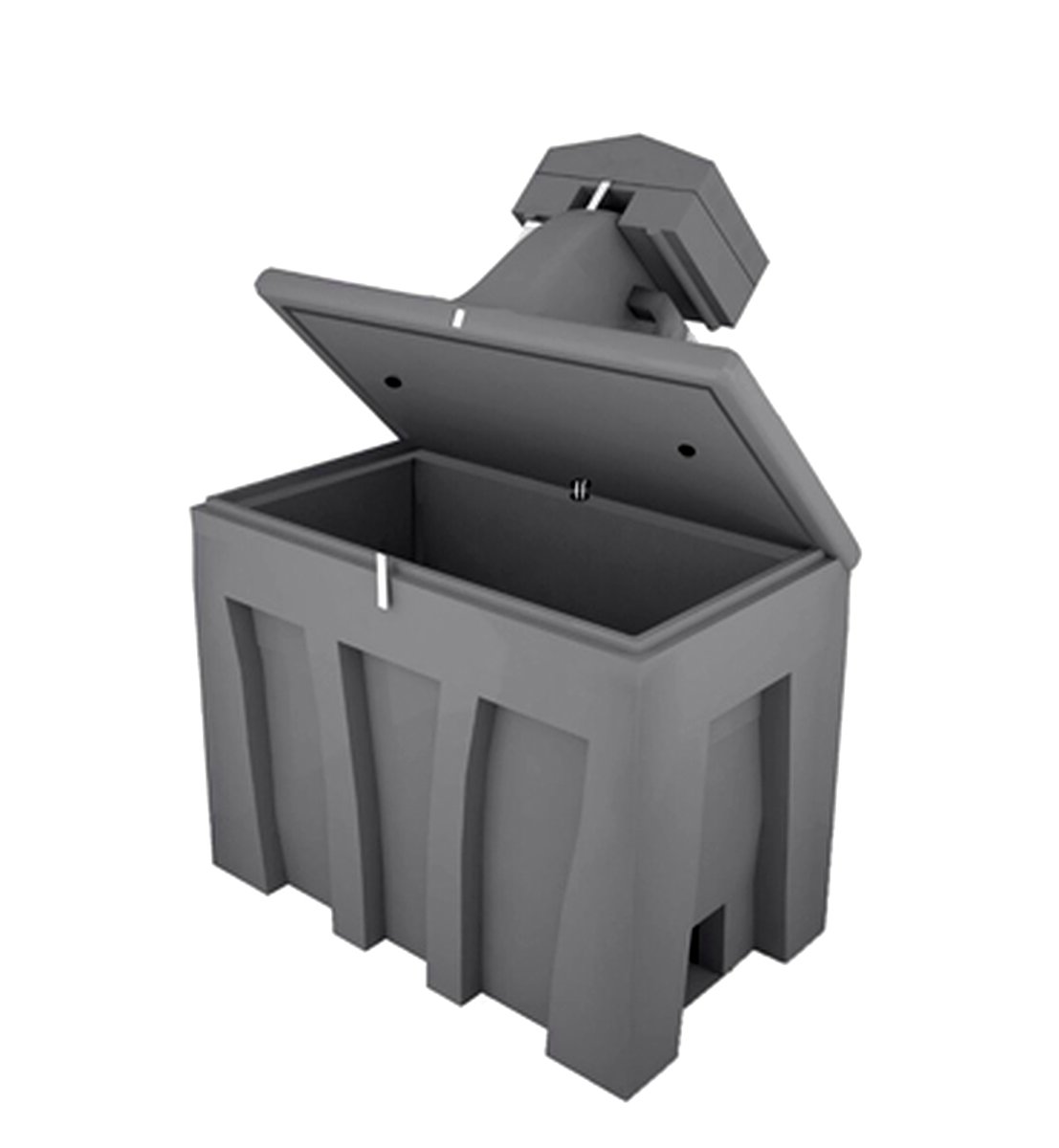 Portable sink Model 1900 outdoor wash basin unit, angled view