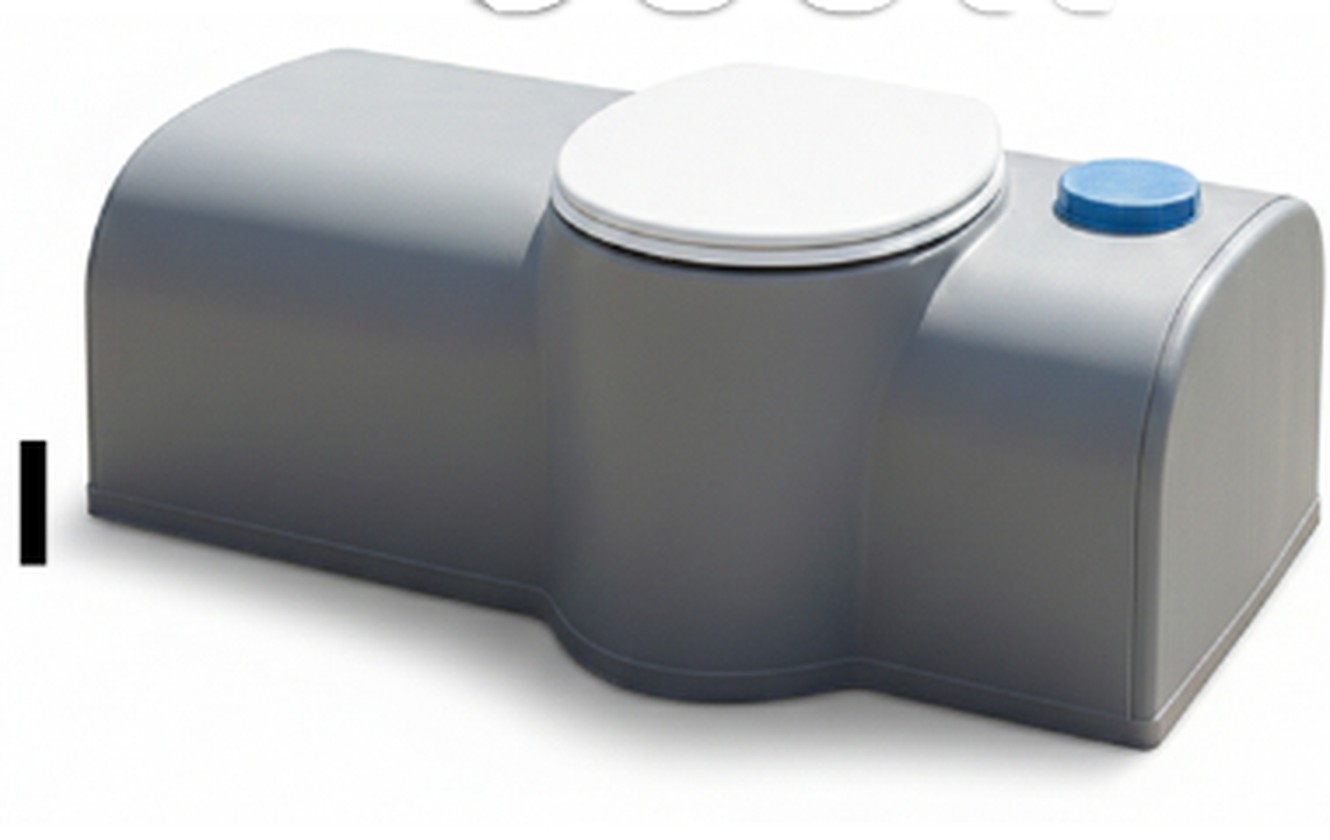 Portable toilet Model 2020 waste tank detail 300 L